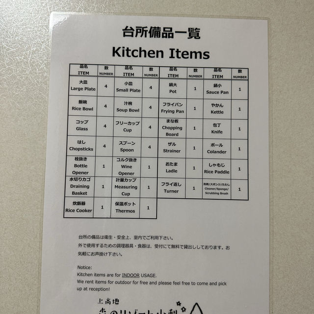 上高地 小梨平キャンプ場-木屋
