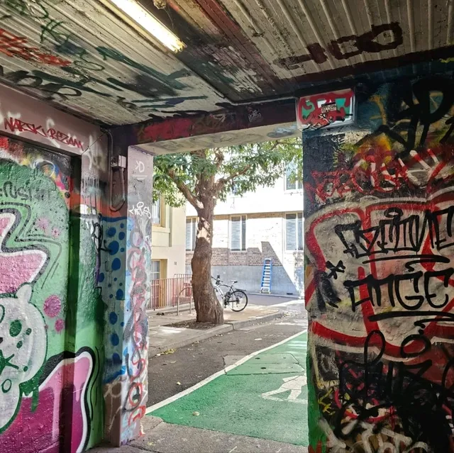 悉尼大學校園內的塗鴉隧道🎨🎭