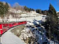 Most Beautiful Alpine View Bernina Express