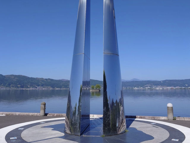 ทะเลสาบทางของเทพเจ้า Lake Suwa  จ.นากาโนะ