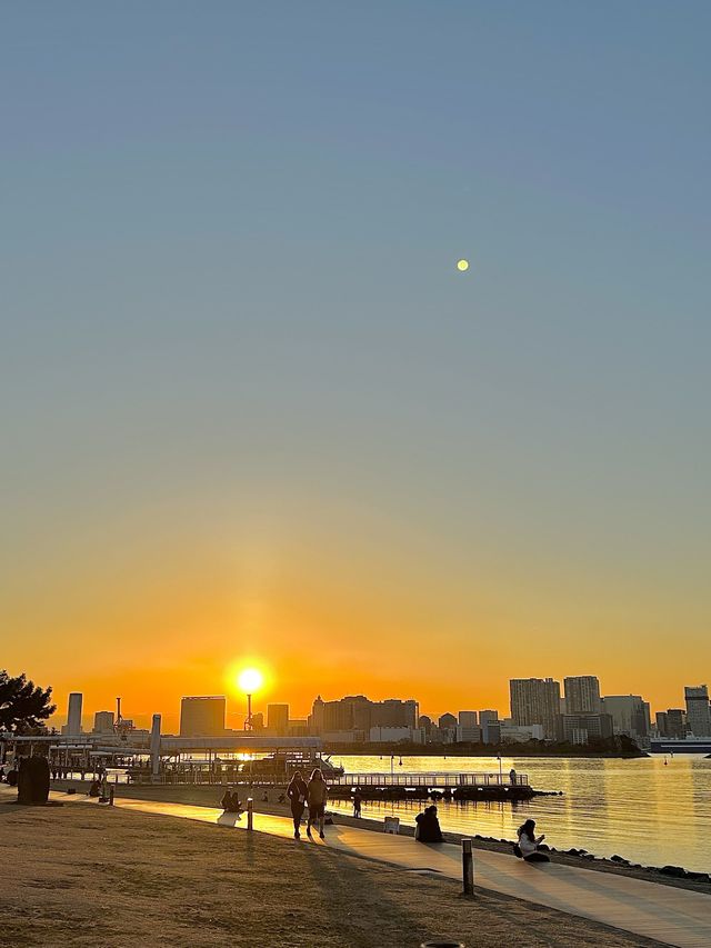 오다이바해변 일몰추천☀️❤️