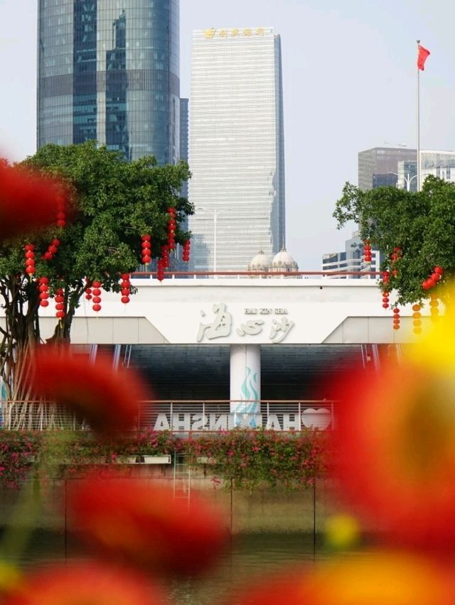 🥰海心沙亞運公園：百花齊放💐夜間噴泉表演⛲️