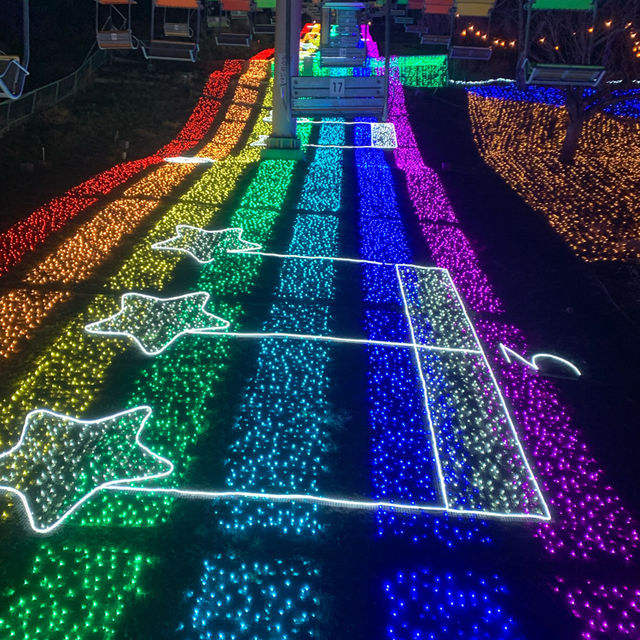 😍相模湖森林遊樂園-多啦A夢燈光秀