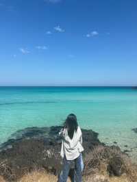 제주도 뽕따 아이스크림 바다색깔 함덕해변🩵