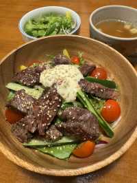 【福岡グルメ】国産牛と有機野菜にこだわったステーキビストロ🥩🥗