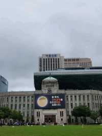 도심 속 잔디밭에서 느끼는 여유, 서울시청광장