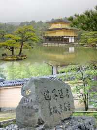 Golden Radiance in the Rain: Kinkaku-ji’s Timeless Beauty