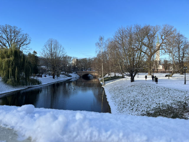 Tranquil & Picturesque Snow Day in Riga