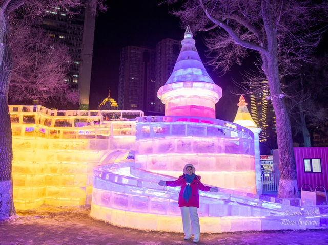 แกะสลักน้ำแข็ง zhaolin  park