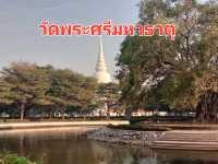 นั่งรถไฟฟ้าสีชมพูมา🙏วัดพระศรีมหาธาตุ
