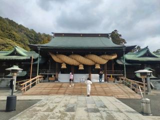 Miyajidake Shrine: Sacred Shrine, Shimenawa Sacred Rope, Sunset Viewing