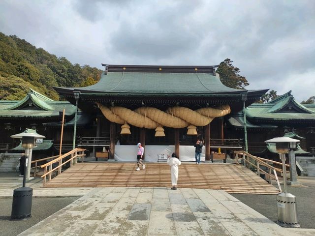 Miyajidake Shrine : ศาลเจ้าศักดิ์สิทธิ์ เชือกศักดิ์สิทธิ์ชิเมนาวะ ชมพระอาทิตย์ตก