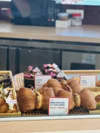 Delicious pastry or beautiful view