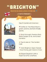 Brighton 3-days itinerary ❣️