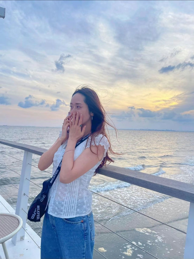 今年の夏はここ行って！リゾート感満載の東京からすぐ行けるおしゃれ海外風ビーチ☺️🏖【千葉・稲毛】