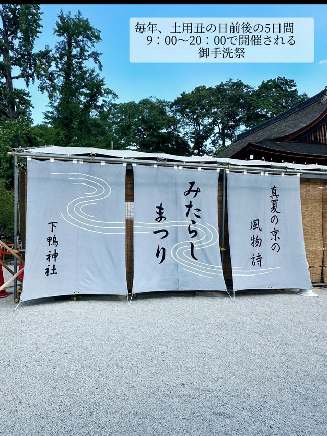 【京都】夏の京都で心と体を清める、下鴨神社の足つけ神事。ご利益と涼を求めて。