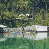 ที่พักเขื่อนเชี่ยวหลาน เล่นน้ำจอยๆ ที่แพภูผาวารี