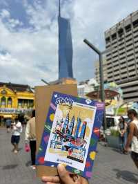 free postcard stamping at Pasar Seni