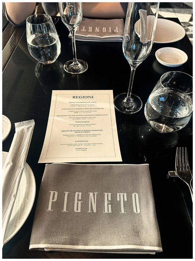 【東京/大手町】フォーシーズンズホテル最上階に位置するイタリアン《PIGNETO》