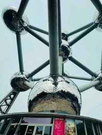 🔵⚪ Europe budget Trip;Discover the Atomium – Brussels' Futuristic Landmark! 🇧🇪