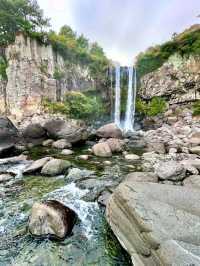 Where Water Meets the Sea: Jeongbang Waterfall, Jeju