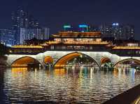 วิวยามค่ำคืน ที่สะพานAnchun