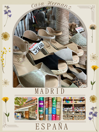 An espadrille shop loved by Madrid girls 🇪🇸