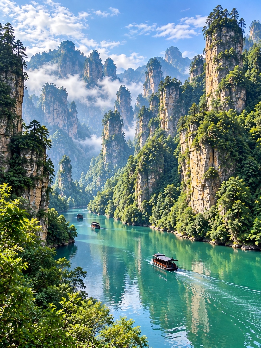 🏞️💚 จางเจียเจี้ย มหัศจรรย์แห่งขุนเขา ประเทศจีน 🇨🇳