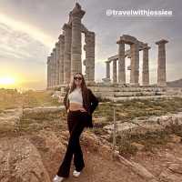 Temple of Poseidon at Sunset