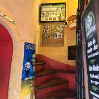  I found a hidden downstairs Absinthe Bar with a mysterious vibe and intriguing menu.