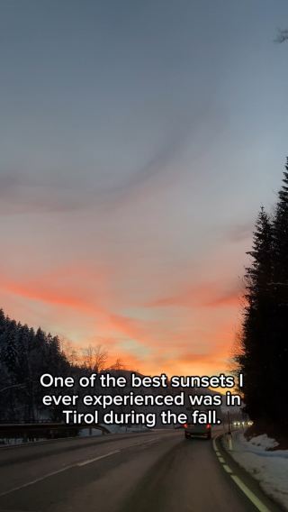 A Fall Sunset in Tirol I'll Never Forget 🌅