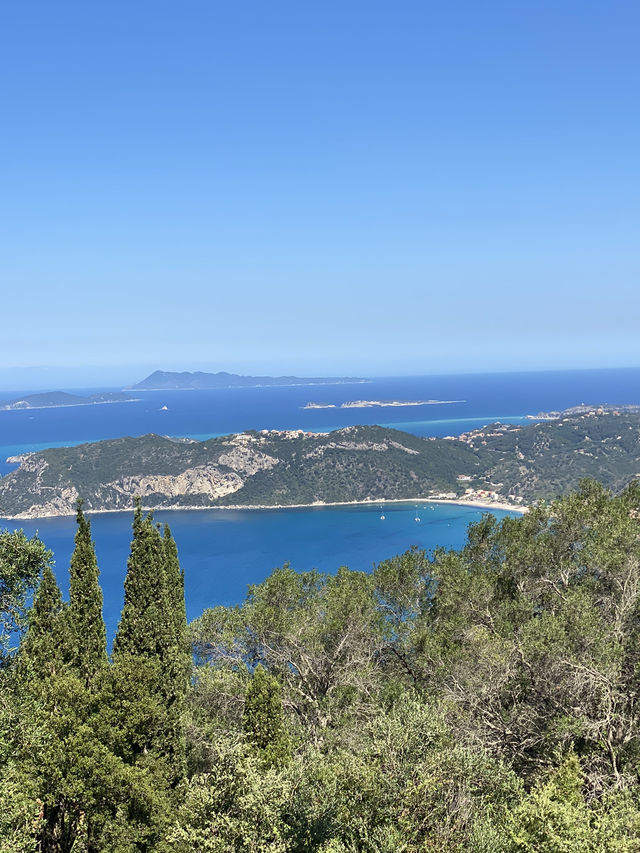 Corfu north to South. East to West