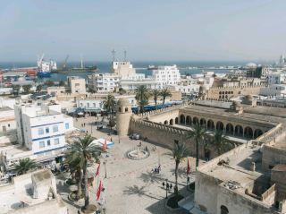 수스의 메디나에 위치한 리바트에서 바라본 절경.