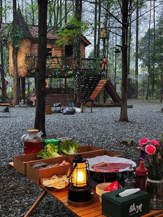 下雨天露營慵懶食刻、一起森呼吸～