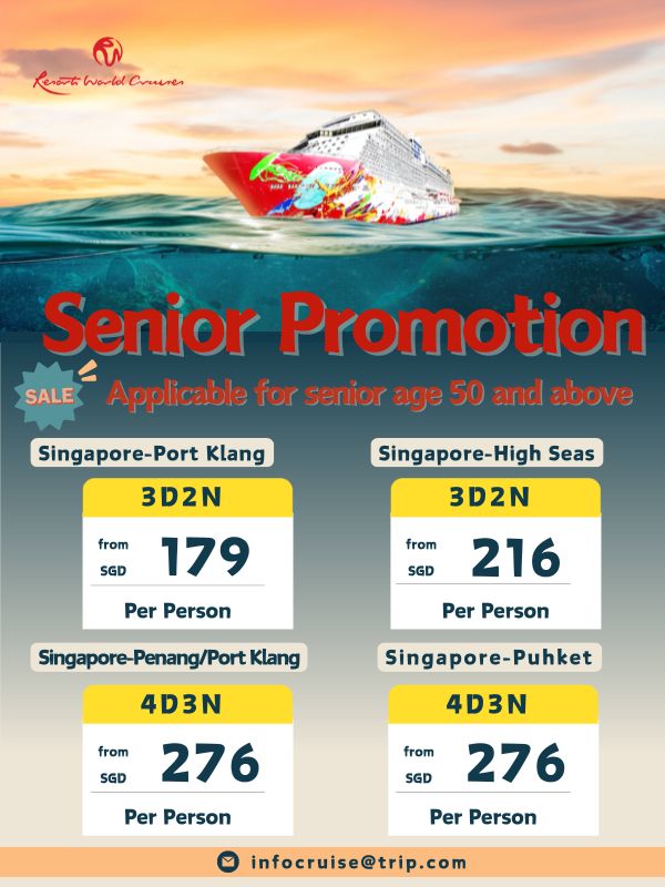 🎊sale！！Senior promotion on Genting Dream🛳️
