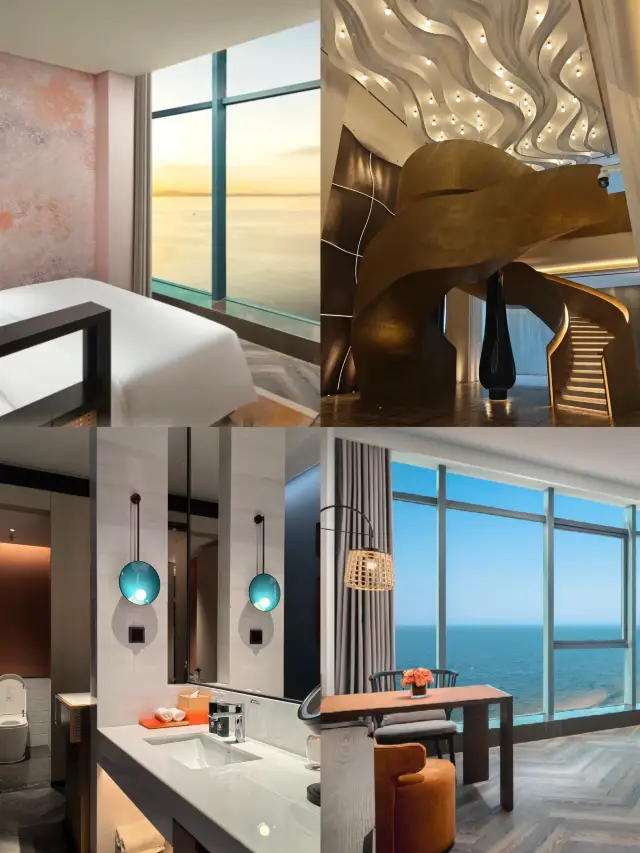 Shandong's first Hotel Indigo opens｜Golden Beach sunset sea view