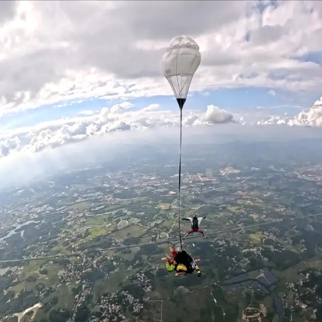 Skydiving takes a lot of courage