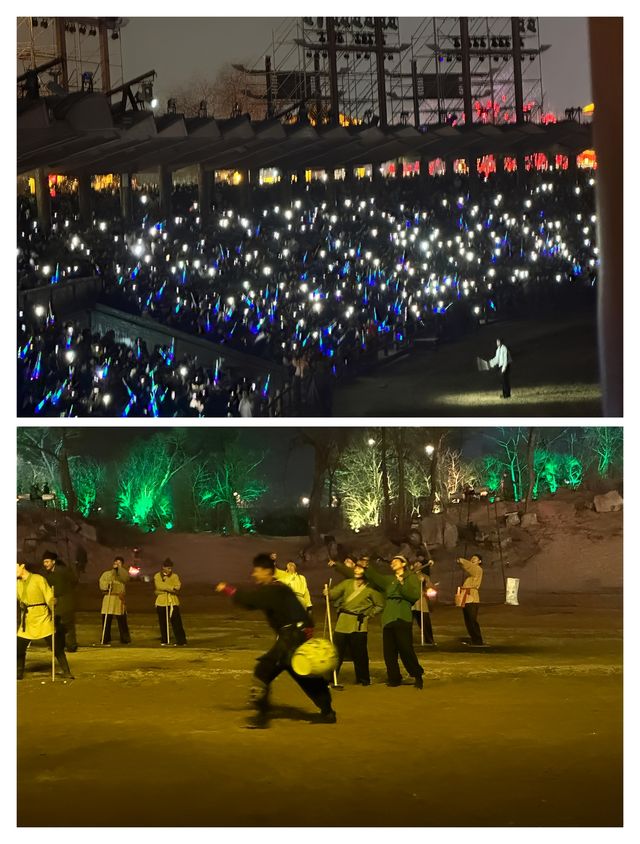 開封必睇，萬歲山武俠城打鐵花，一眼萬年的震撼。