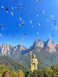 九華山雲海奇峰間的夢幻仙境
