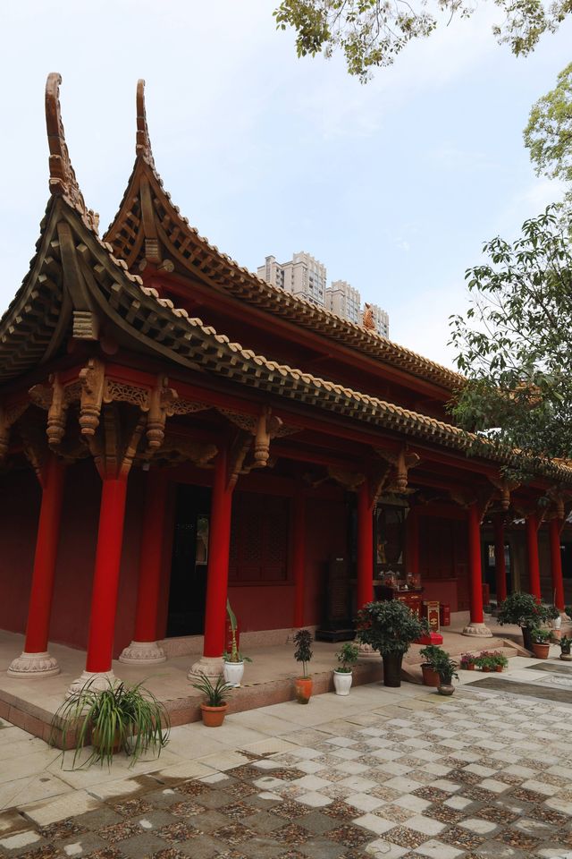 成都向南一半禪意鐵像寺 一半煙火是水街