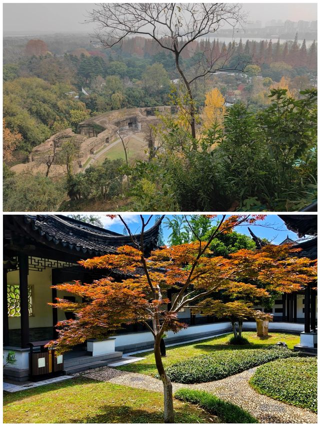 鎮江焦山風景區漫步在景區欣賞自然享受寧靜生活