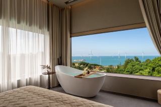 เพดานเกสต์เฮ้าส์วิวทะเลบนเกาะผิงถาน! วิวทะเล 180°!!