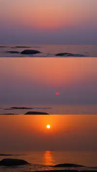 淡季週末日照看海