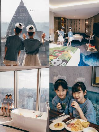 A weekend in the clouds with my twin daughters