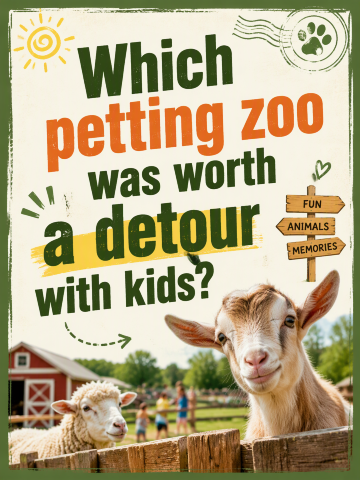 Which petting zoo was worth a detour with kids?