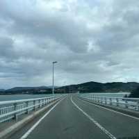 The Tsunoshima Bridge In Japan