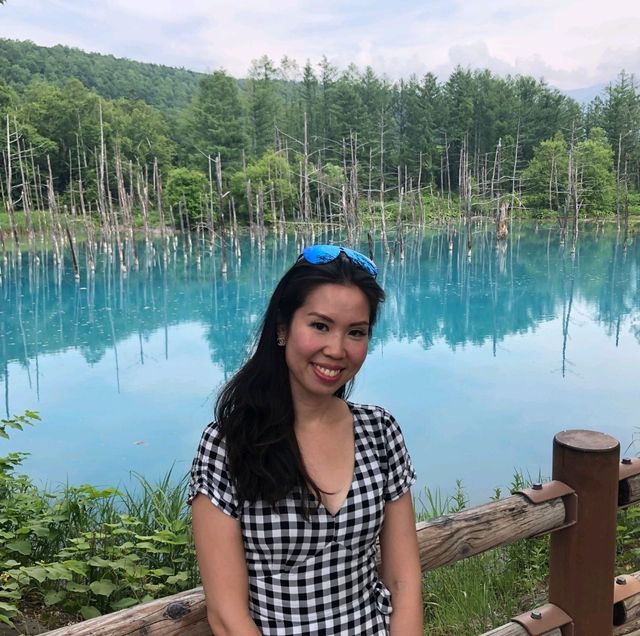 Beautiful Blue Pond & Blue Waterfall In Biei 💦