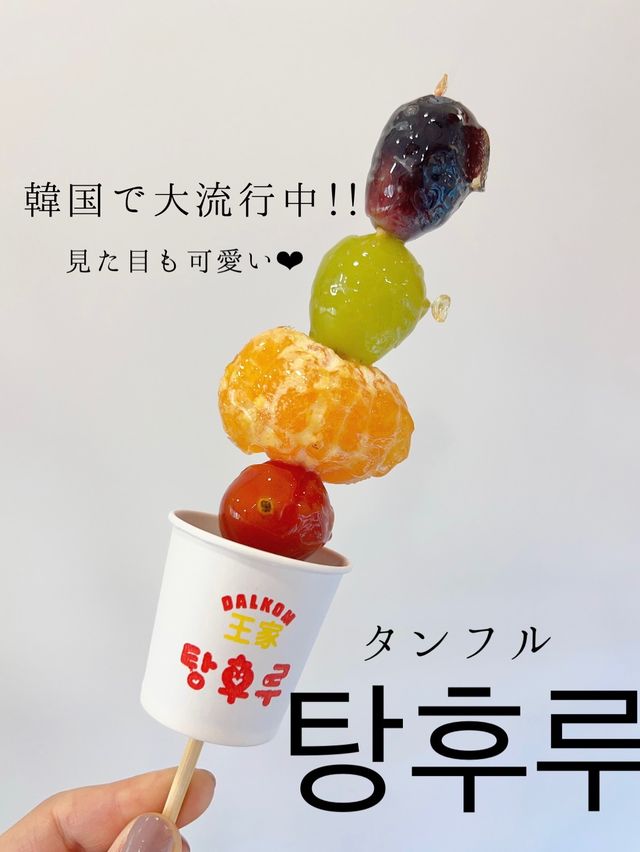 〖 韓国・明洞〗韓国で今大流行中のフルーツ飴🍭