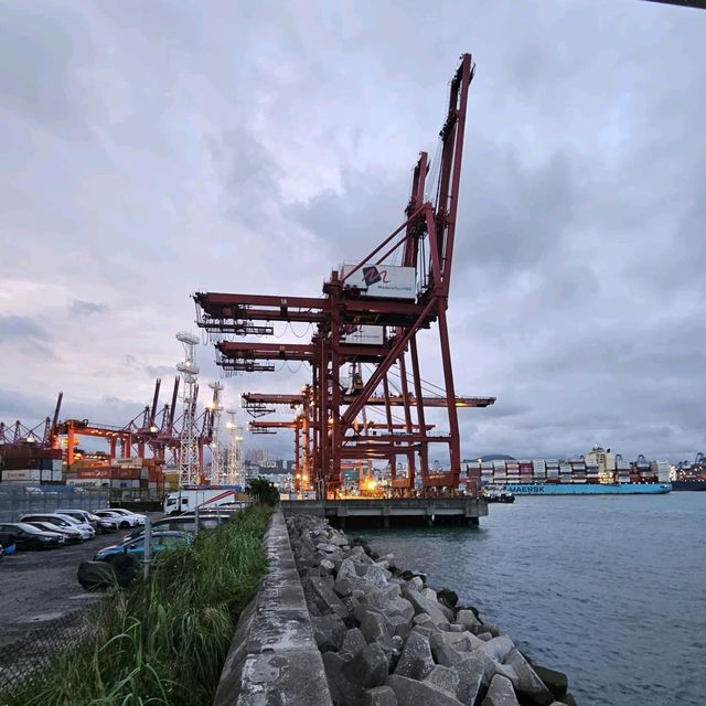 巨型橋底下看海景別具一番風味