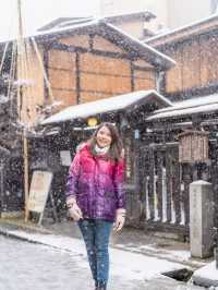 3月遊日遇上落雪！冰雪下的飛驒高山老街 